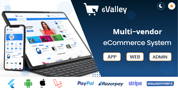 Download 6valley Multi-Vendor E-commerce - Complete eCommerce Mobile